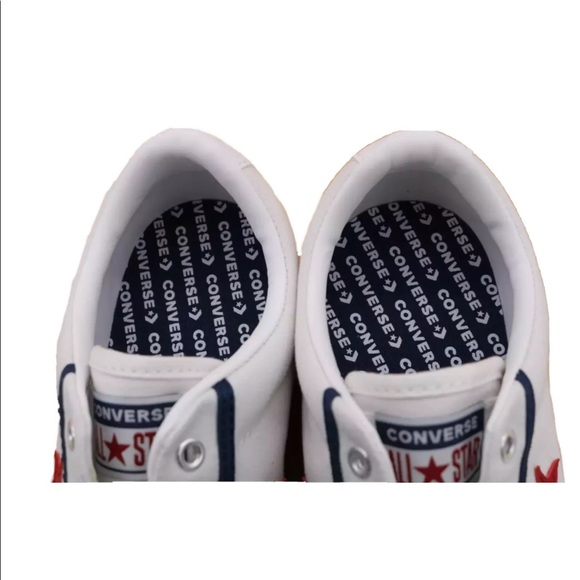 Converse Unisex Kids White All Star Sneaker Shoes - Picture 5 of 7